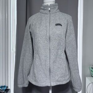 Columbia Women's Light Gray Full-Zip Fleece Jacket